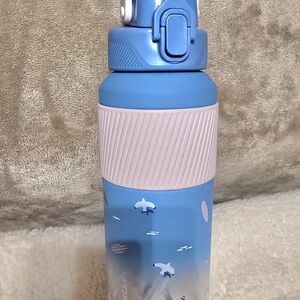 Starbucks Clear Lid with Blue Details